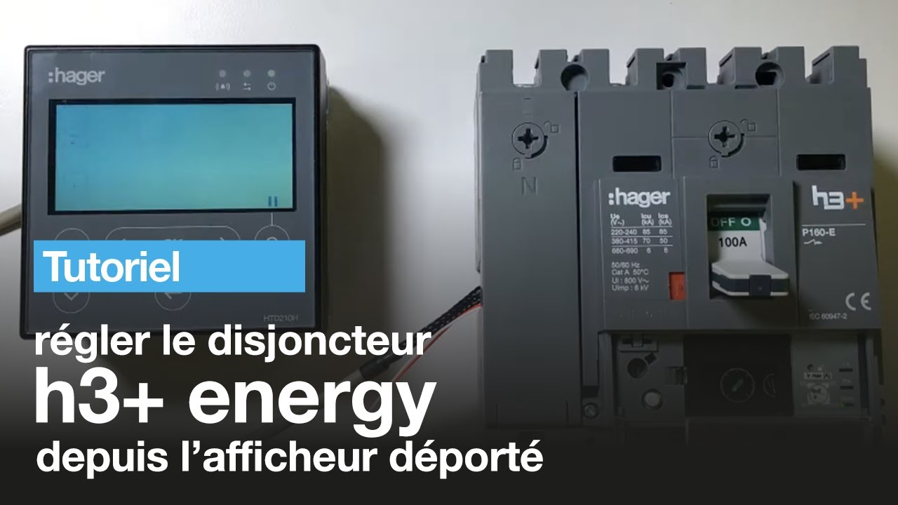 Image [Tutoriel] h3+ : Régler le disjoncteur Energy depuis l’afficheur déporté | Hager | Hager France